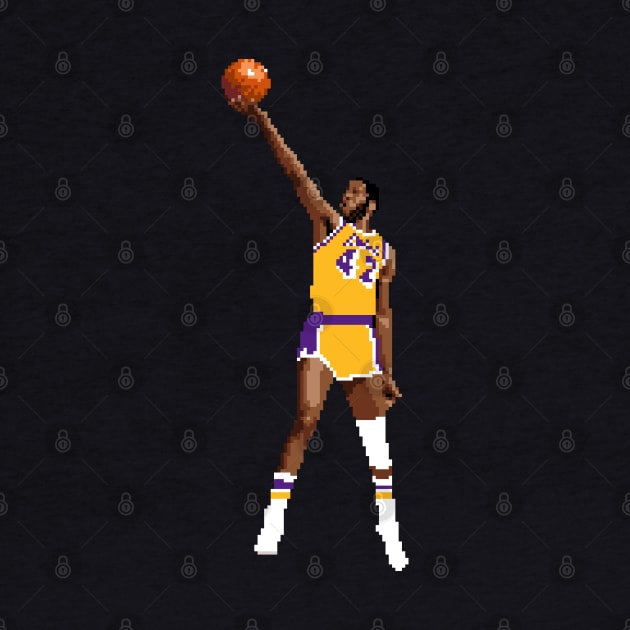 James Worthy Pixel Layup by qiangdade